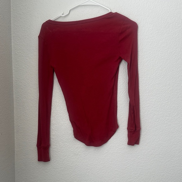 Wild Fable Burgundy Long Sleeve Top - Picture 3 of 4